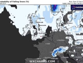 在“比西班牙还热”的迷你热浪过后，英国降雪地图显示了北极风暴到来的确切日期